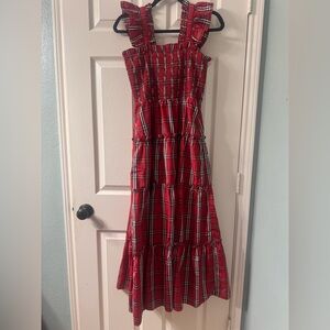 Chic Red Plaid Nap Dress